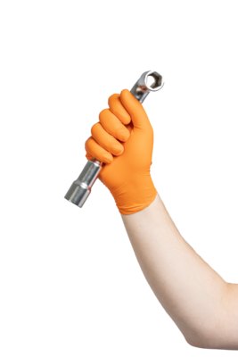 HOPEN Herkul Grip Orange Extra Strong Nitrile Glove