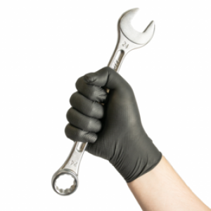 HOPEN Herkul Grip Black Strong Nitrile Glove