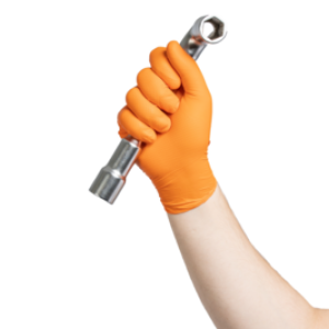 HOPEN Herkul Grip Orange Extra Strong Guanto in Nitrile