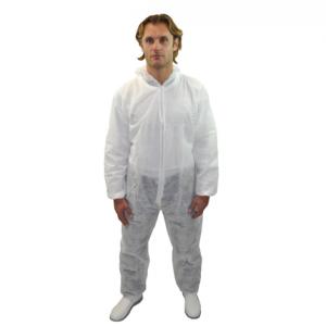 Hygieneoverall mit Kapuze Hopen 30 g/m² PP