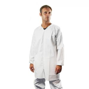 Camice igienico Hopen in PP/PE 65 g/m² avec col e zip