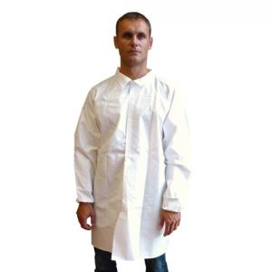 Camice igienico Hopen in PP/PE 65 g/m² con collo e bottoni