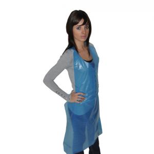 Tablier Eco Extra gaufré en PE 25 µm - 120 x 70 cm
