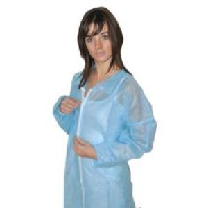 Camice igienico Hopen in PP 40 g/m² con collo & zip