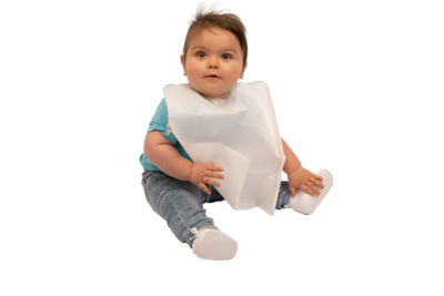 Bavaglio ovatta + PE per bambini