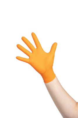 HOPEN Herkul Grip Orange Extra Strong Nitril Handschoen