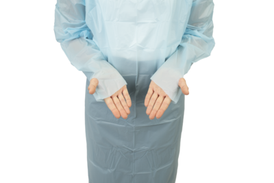 KOLMI - Tablier blouse anti-projections en CPE 35 µm