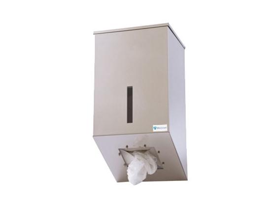 Universele roestvrijstalen dispenser voor haarmutsen, manchetten, overschoenen, enz.
