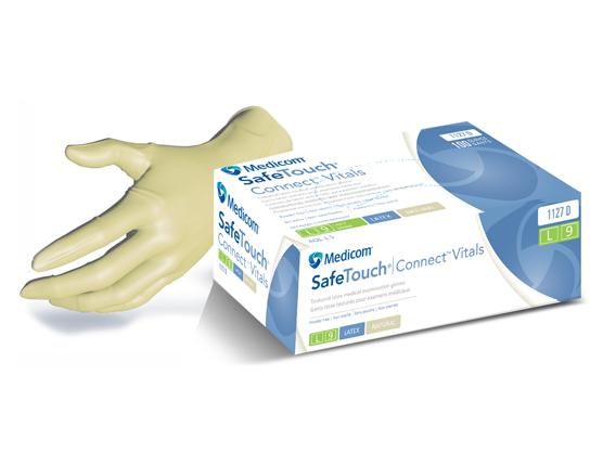 Latex Glove Safetouch Connect Vitals Powder Free