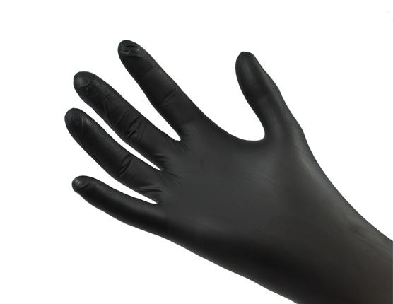 Nitrile Glove Safetouch Advanced Black Powder Free