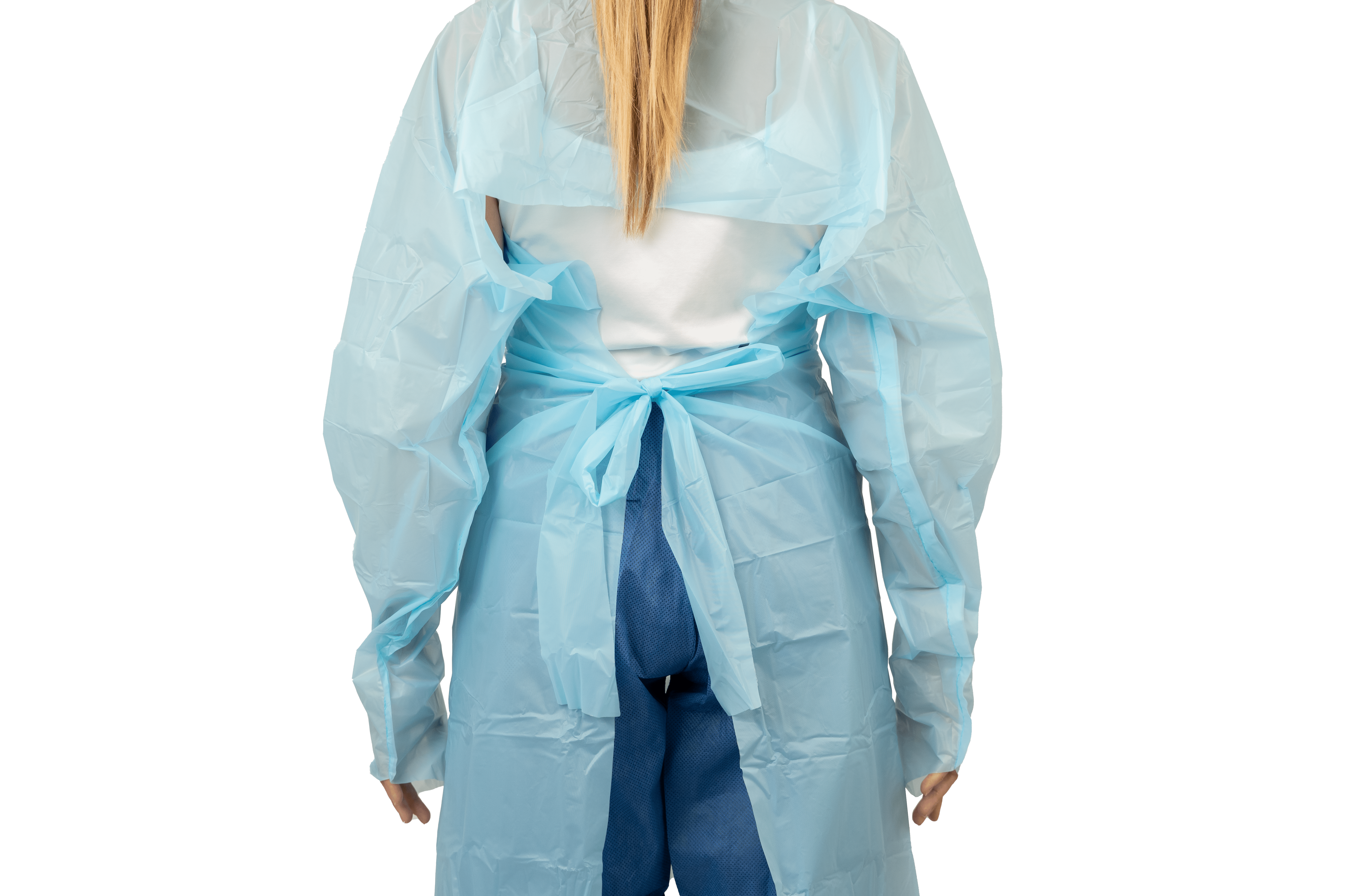 KOLMI - Tablier blouse anti-projections en CPE 35 µm
